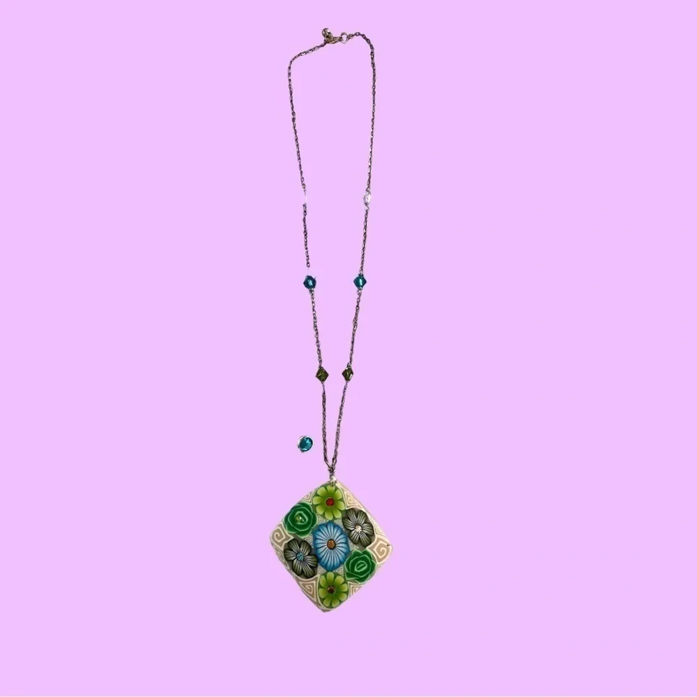 Necklace with matching earrings